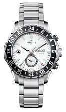 Perrelet Seacraft GMT Hvid/St�l �42 mm