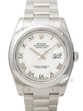 Rolex Datejust White Dial Oysterlock Bracelet Roman Rolex Datejust White Dial Oysterlock Bracelet Roman