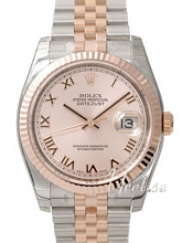 Rolex Datejust Pink Dial Rose Gold / Steel Jubilee Bracelet