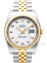 Rolex Datejust White Dial Yellow Gold / Steel Jubilee Bracelet D