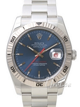 Rolex Datejust Turn-O-Graph Blue Dial Oysterlock Bracelet