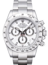 Rolex Daytona White Dial Steel Oysterlock Bracelet