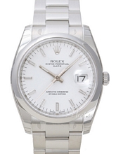 Rolex Perpetual Date White Dial Oyster Bracelet
