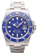 Rolex Submariner White Gold Blue Dial Ceramic Bezel Diamond Inde Rolex Submariner White Gold Blue Dial Ceramic Bezel Diamond Inde
