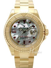 Rolex Yacht-Master MOP Dial Yellow Gold Oysterlock Bracelet