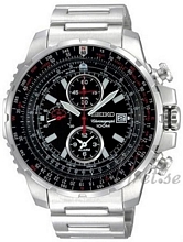 Seiko Chronograph Black Dial Bracelet