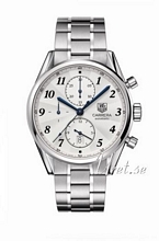 TAG Heuer Carrera Heritage Chronograph Silver Dial Bracelet