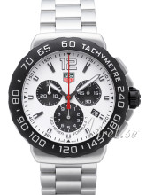 TAG Heuer Formula 1 Chronograph 42 mm Hvid/Stål Ø42 mm TAG Heuer Formula 1 Chronograph 42 mm Hvid/Stål Ø42 mm