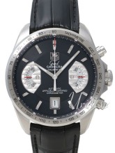 TAG Heuer Grand Carrera Black Dial Black Leather TAG Heuer Grand Carrera Black Dial Black Leather