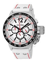 TW Steel Ceo Canteen White Dial Leather Strap TW Steel Ceo Canteen White Dial Leather Strap