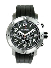 TW Steel Tech Black Dial Rubber Strap