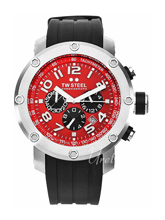 TW Steel Tech Red Dial Rubber Strap