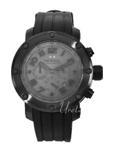 TW Steel Tech Black Dial Rubber Strap