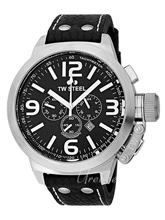 TW Steel Canteen Black Dial Leather Strap TW Steel Canteen Black Dial Leather Strap