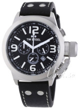 TW Steel Canteen Black Dial Leather Strap TW Steel Canteen Black Dial Leather Strap