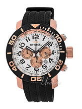 TW Steel Grandeur Diver White Dial Rubber Strap TW Steel Grandeur Diver White Dial Rubber Strap