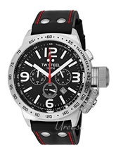TW Steel Canteen Black Dial Leather Strap TW Steel Canteen Black Dial Leather Strap