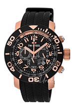 TW Steel Grandeur Diver Black Dial Rubber Strap TW Steel Grandeur Diver Black Dial Rubber Strap
